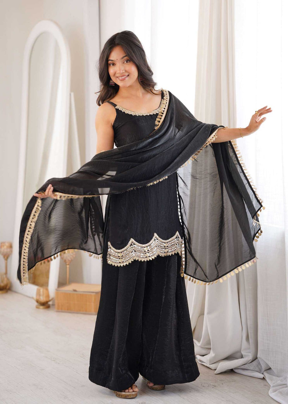 Silk Embroidery Suit