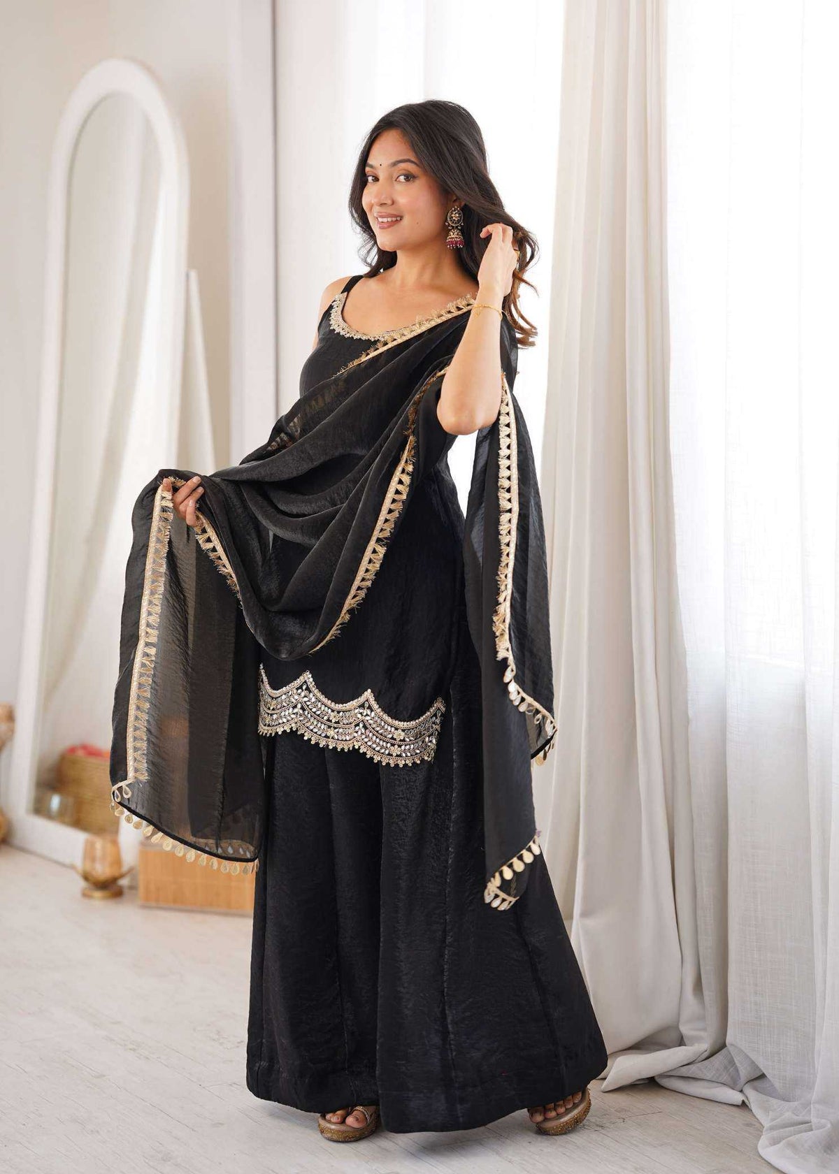 Silk Embroidery Suit