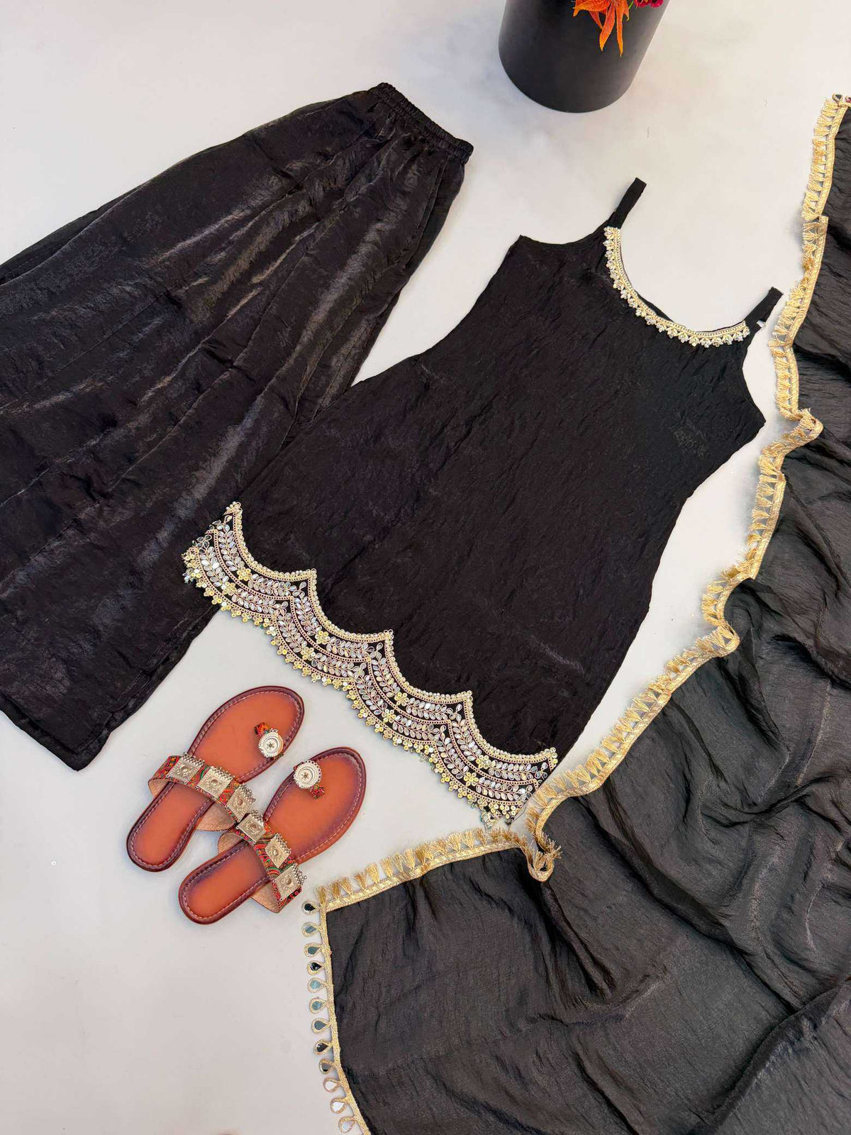 Silk Embroidery Suit