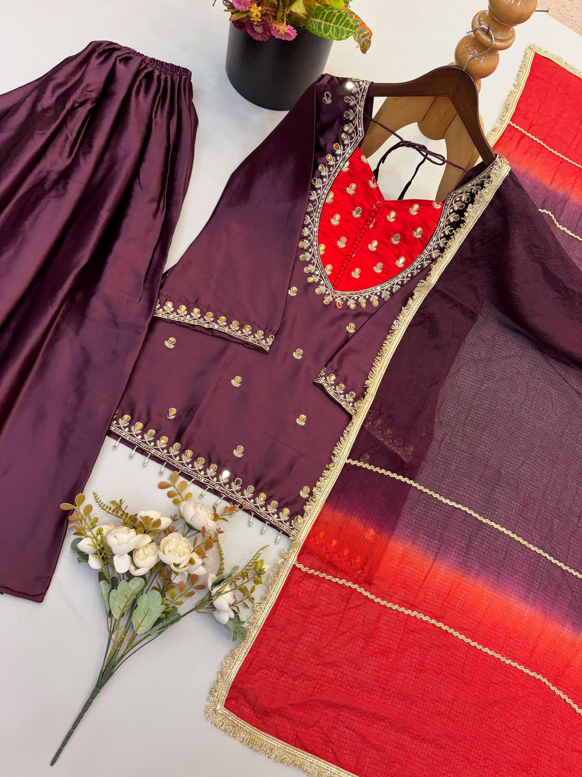 Crepe Cotton Suit 3188