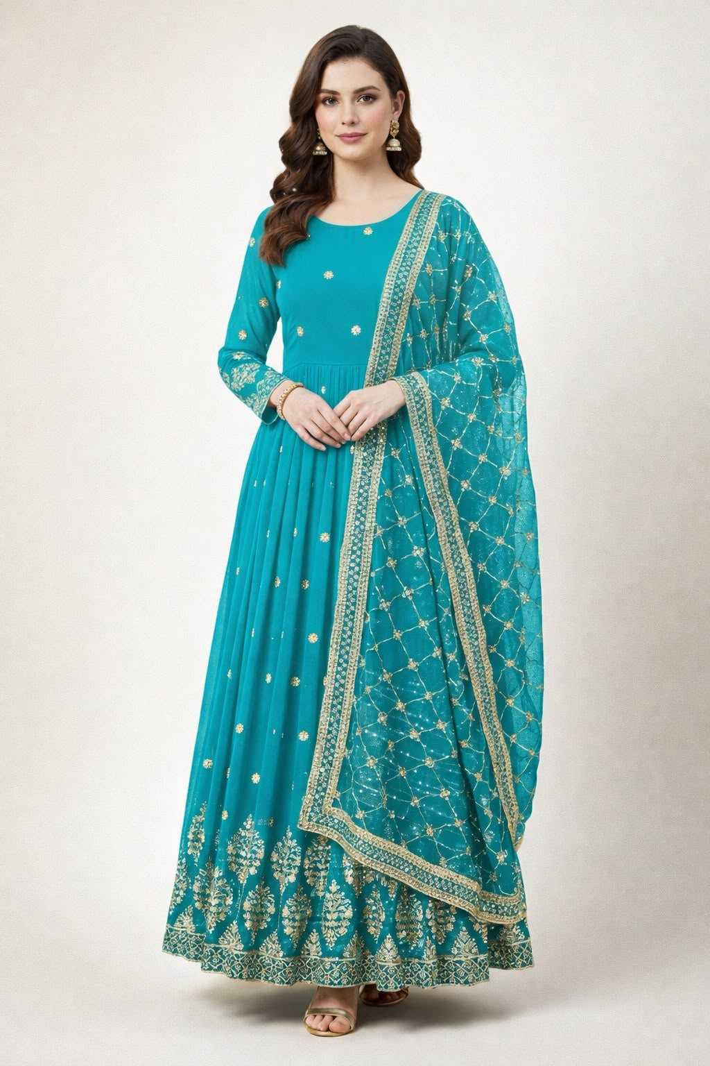 Embroidery Gown