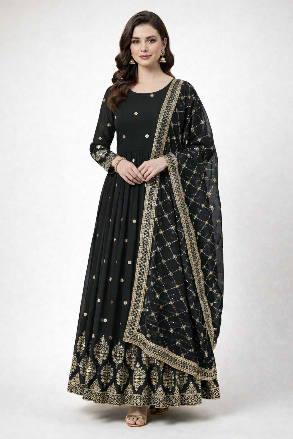 Embroidery Gown