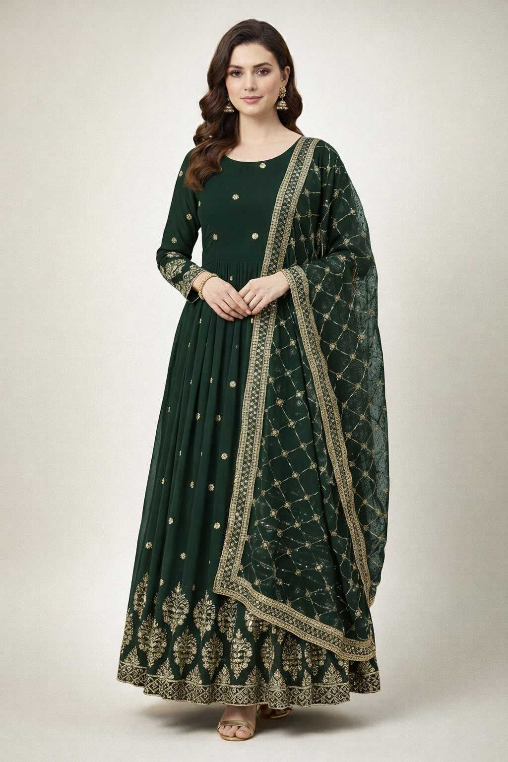 Embroidery Gown