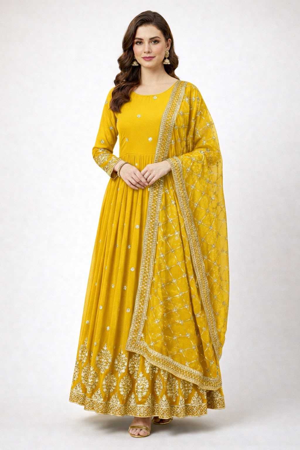 Embroidery Gown