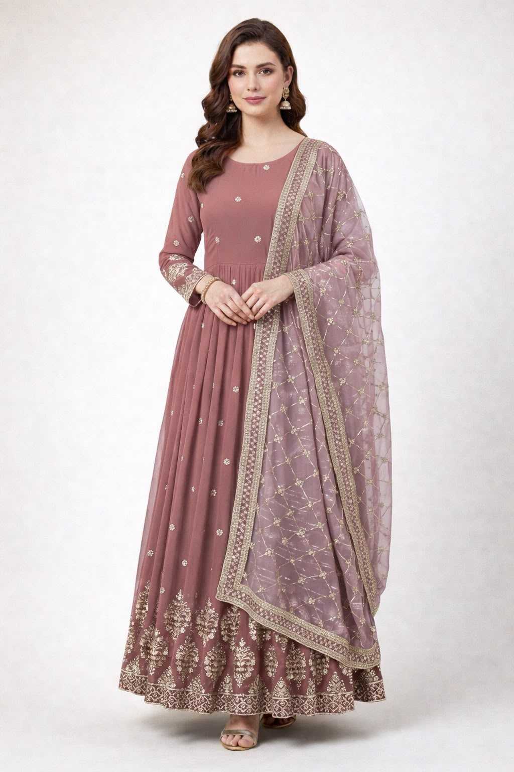 Embroidery Gown