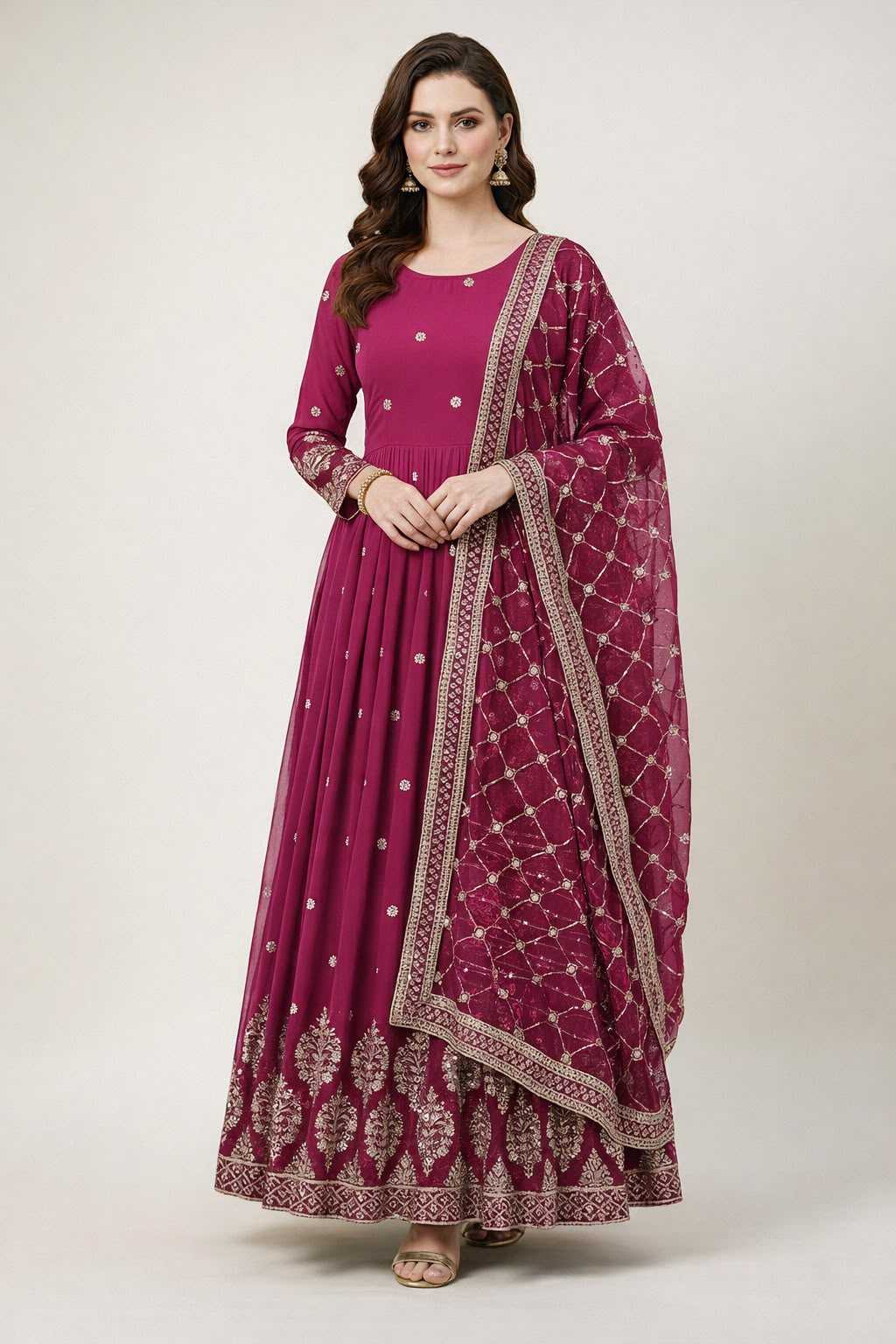Embroidery Gown