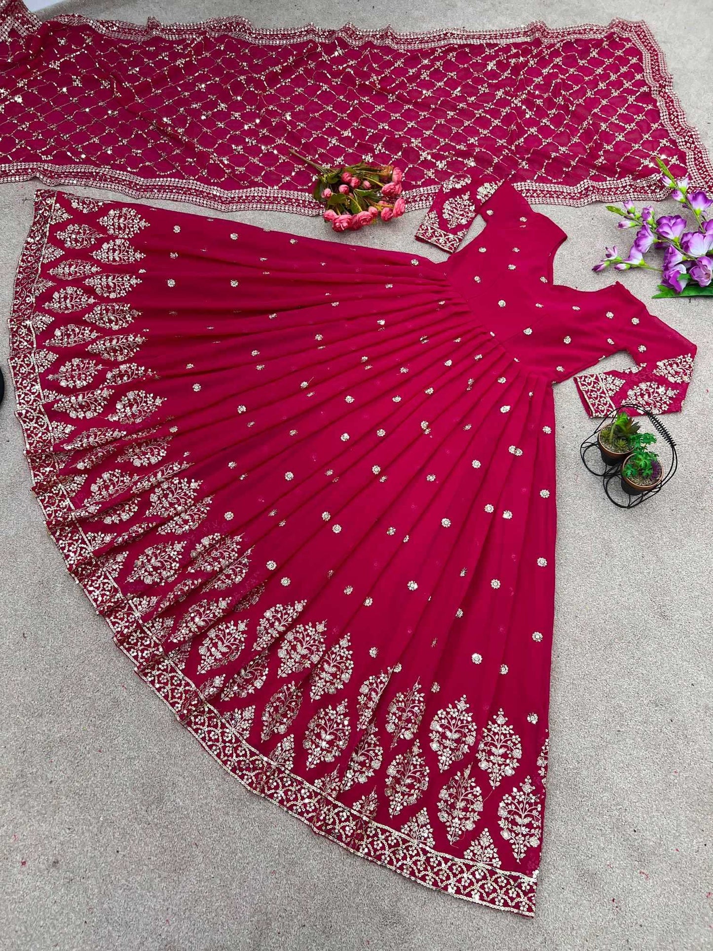 Embroidery Gown