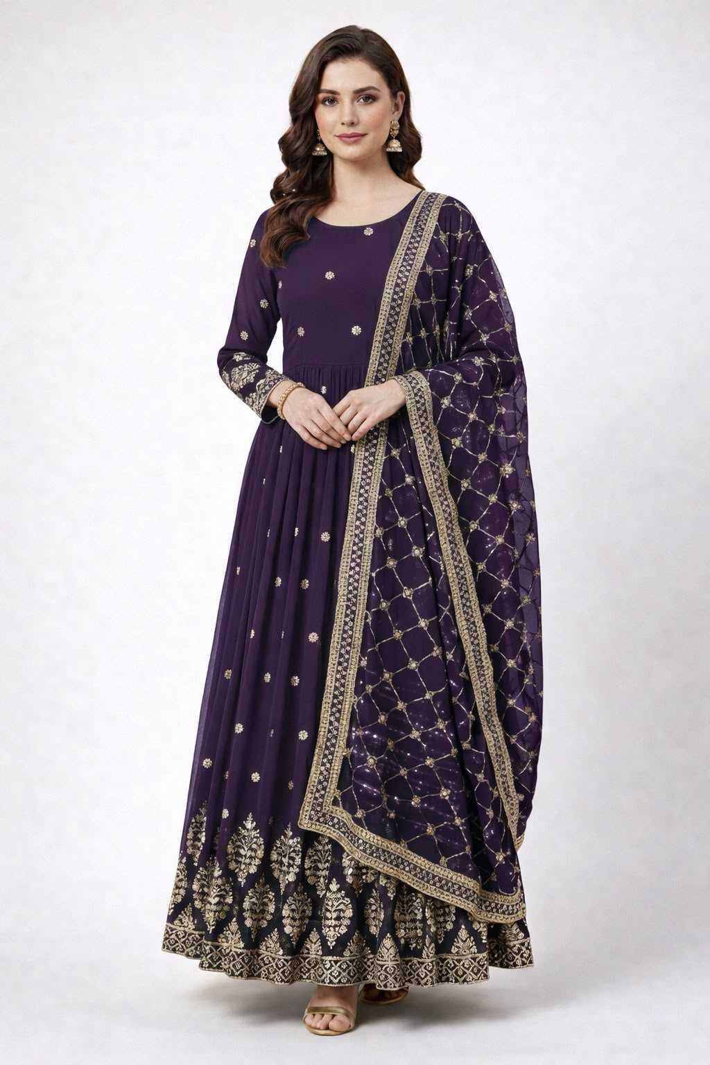 Embroidery Gown