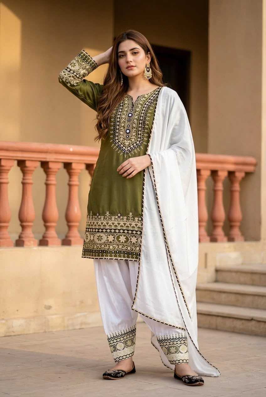 Heavy Silk Palazzo Suit