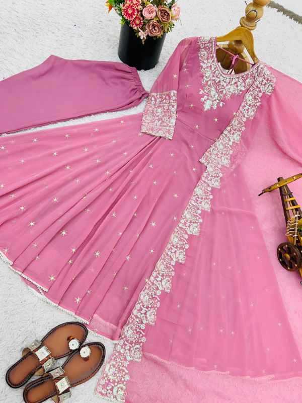 Faux Blooming Fancy Gown