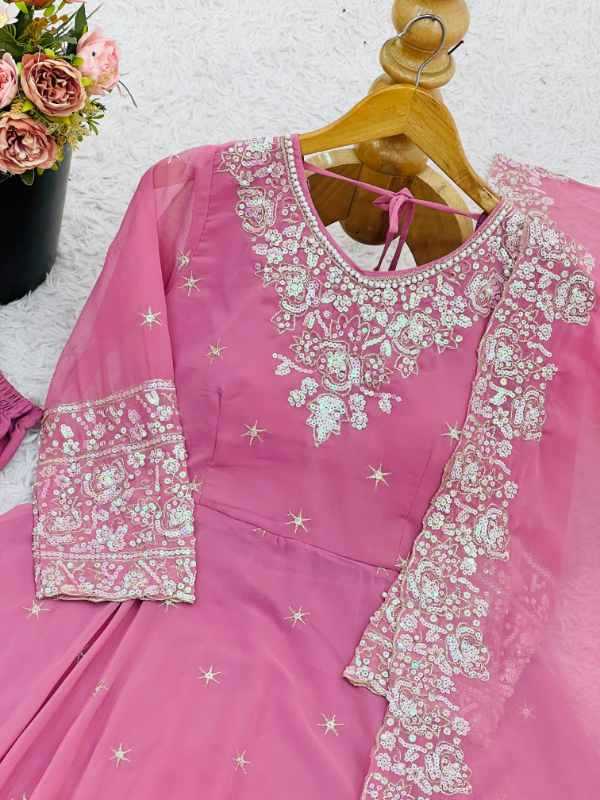 Faux Blooming Fancy Gown