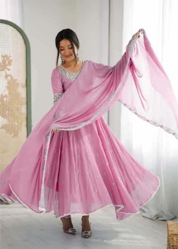 Faux Blooming Fancy Gown