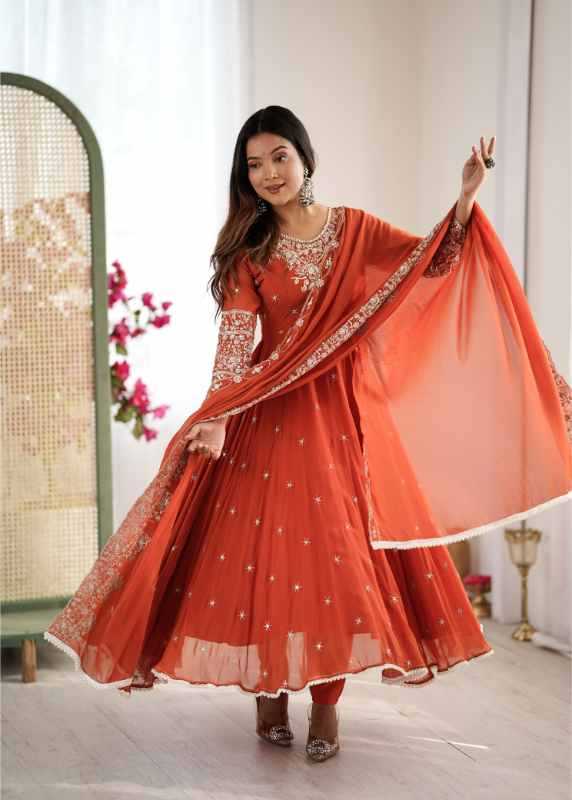 Faux Blooming Fancy Gown