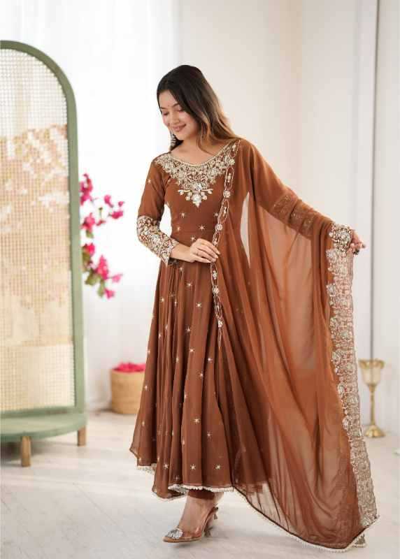 Faux Blooming Fancy Gown
