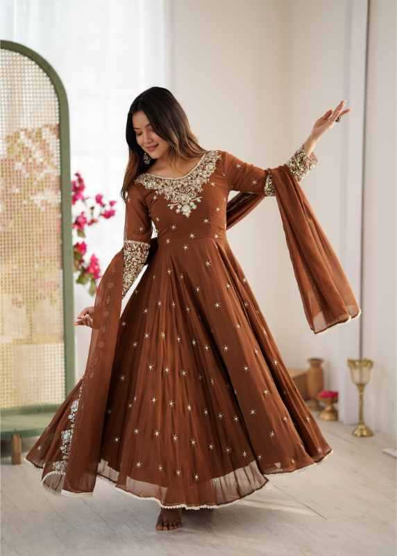 Faux Blooming Fancy Gown