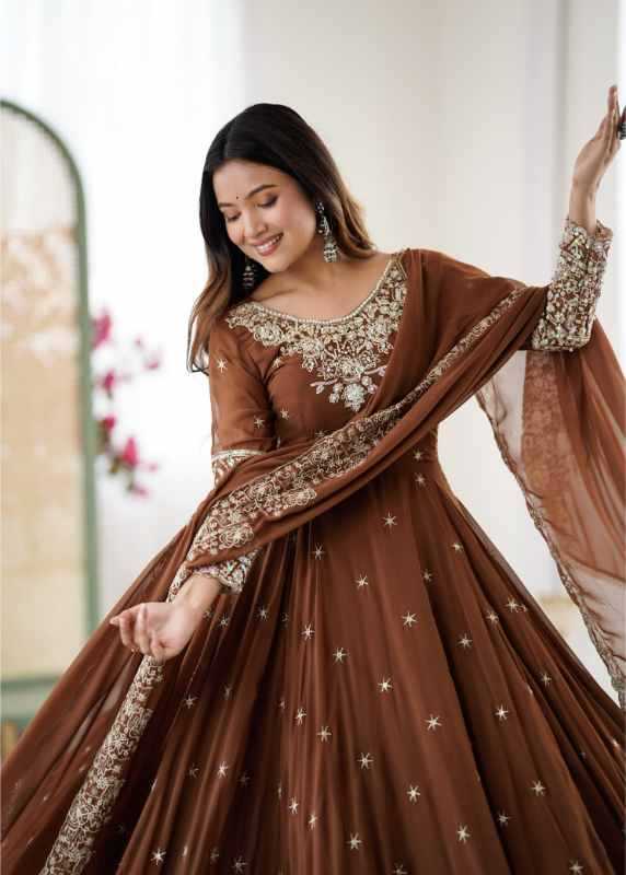 Faux Blooming Fancy Gown