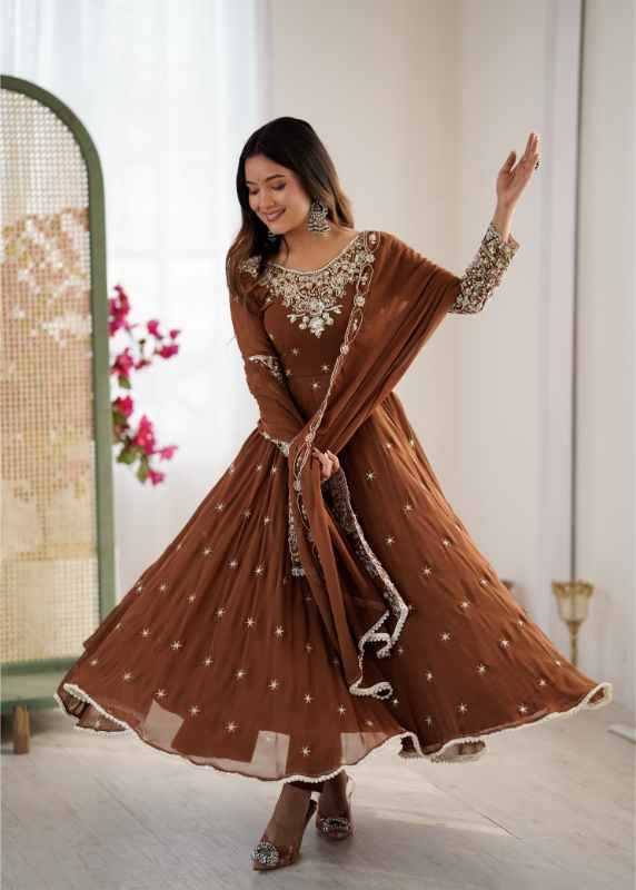 Faux Blooming Fancy Gown
