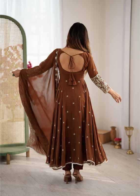 Faux Blooming Fancy Gown