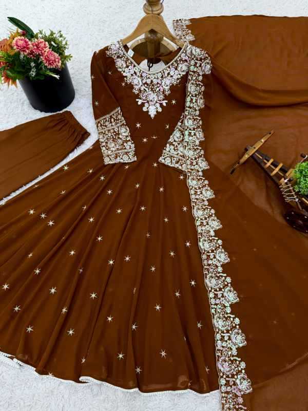 Faux Blooming Fancy Gown