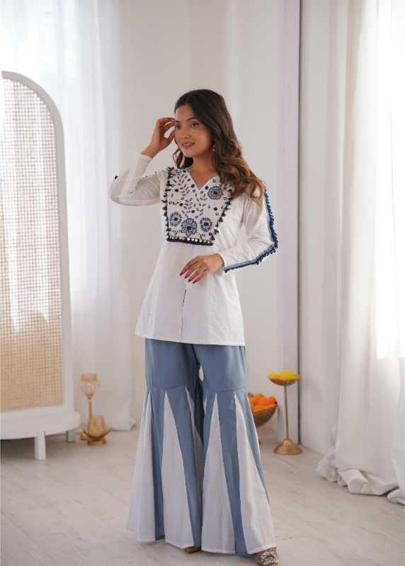 Heavy Roman Silk Embroidery Suit 5013