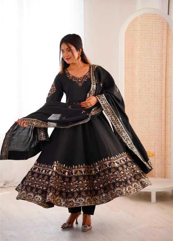 Heavy Roman Silk Fancy Gown