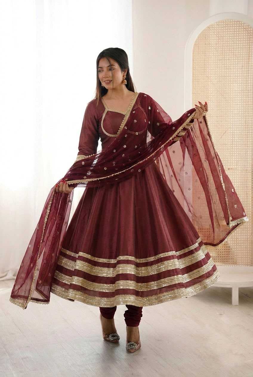 Cotton Anarkali Gown