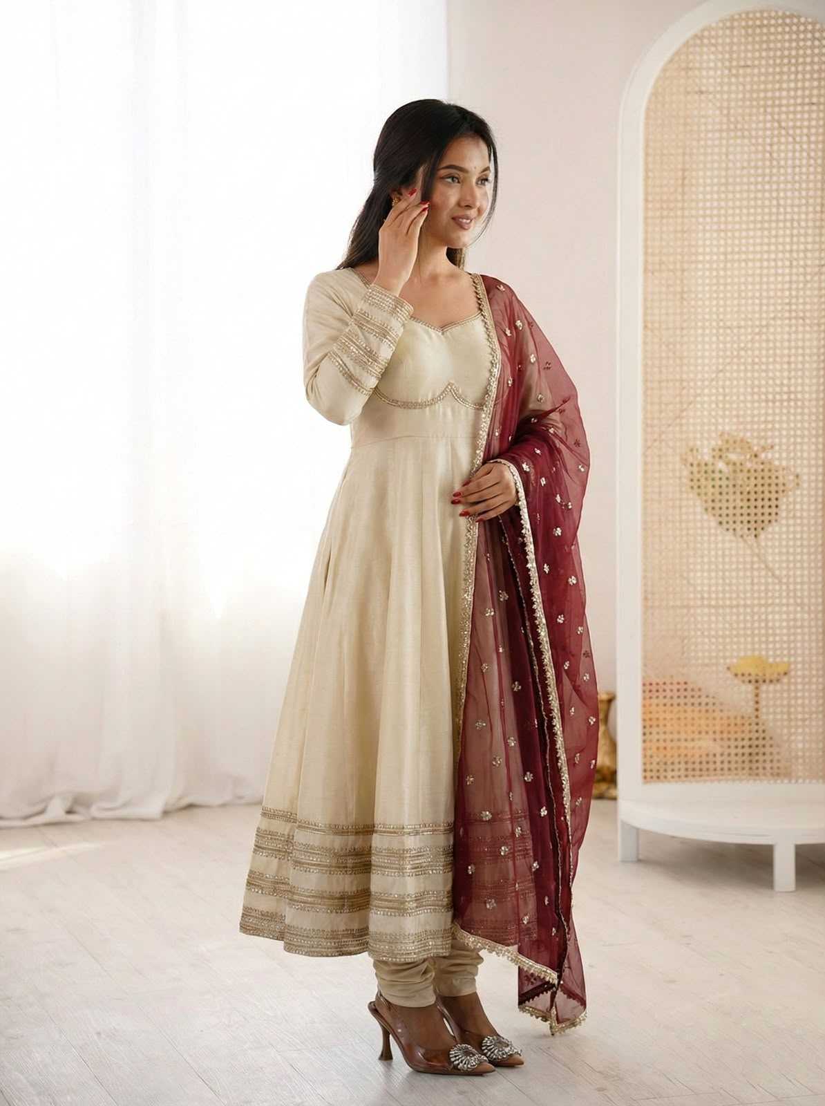 Cotton Anarkali Gown