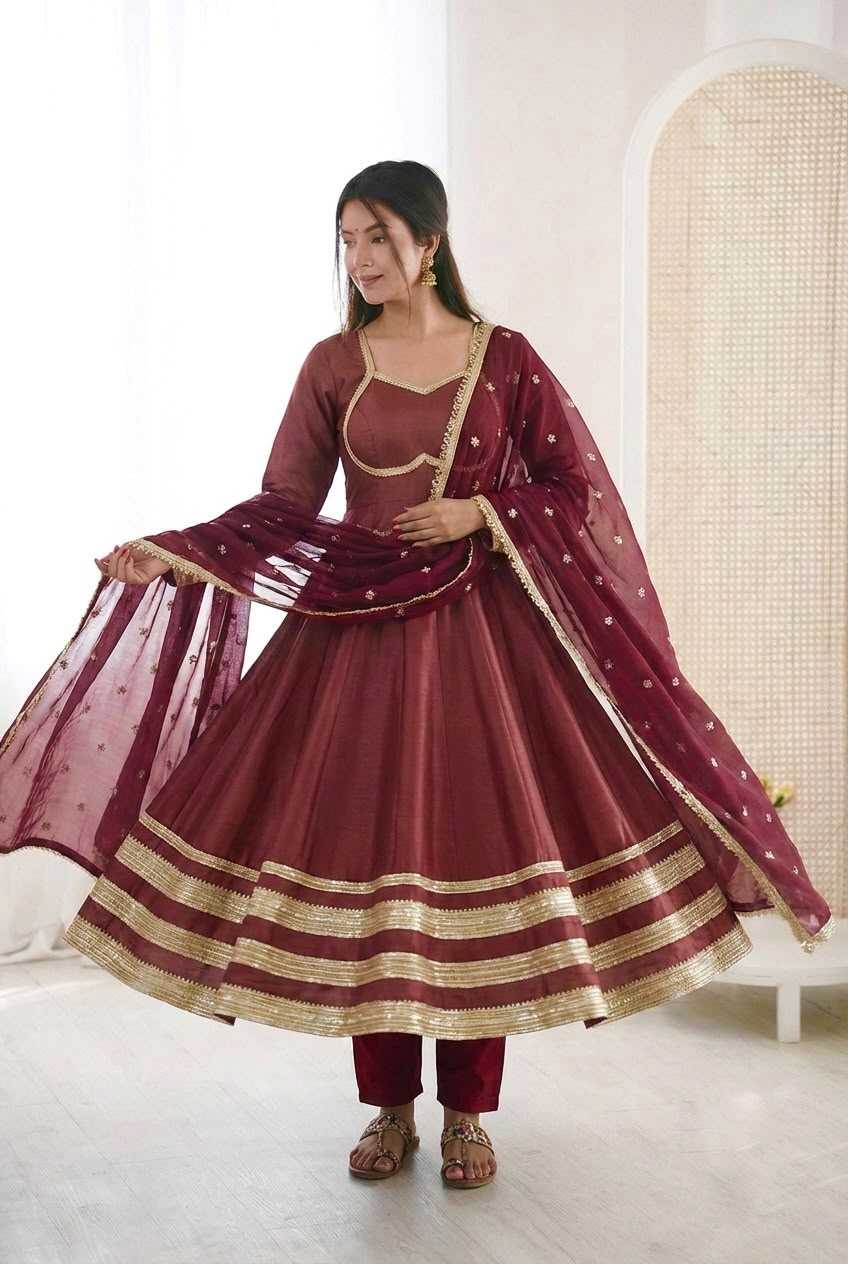Cotton Anarkali Gown