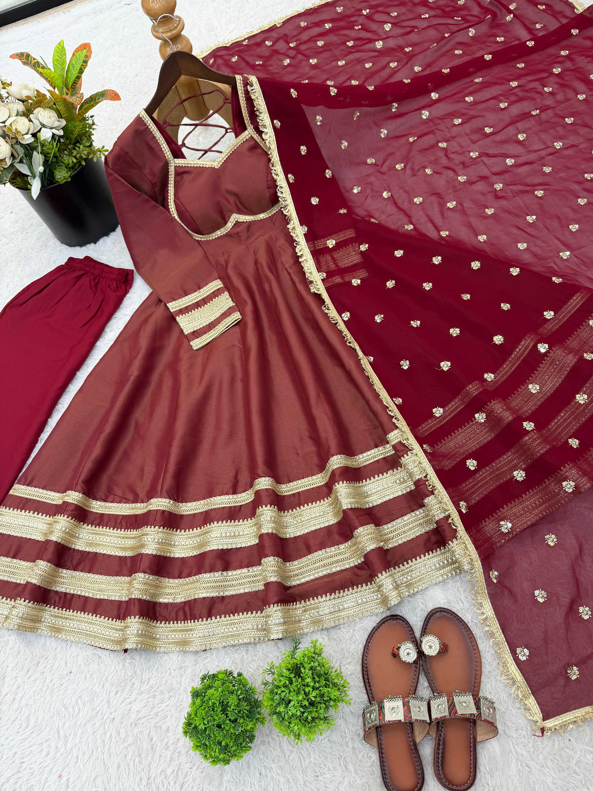 Cotton Anarkali Gown