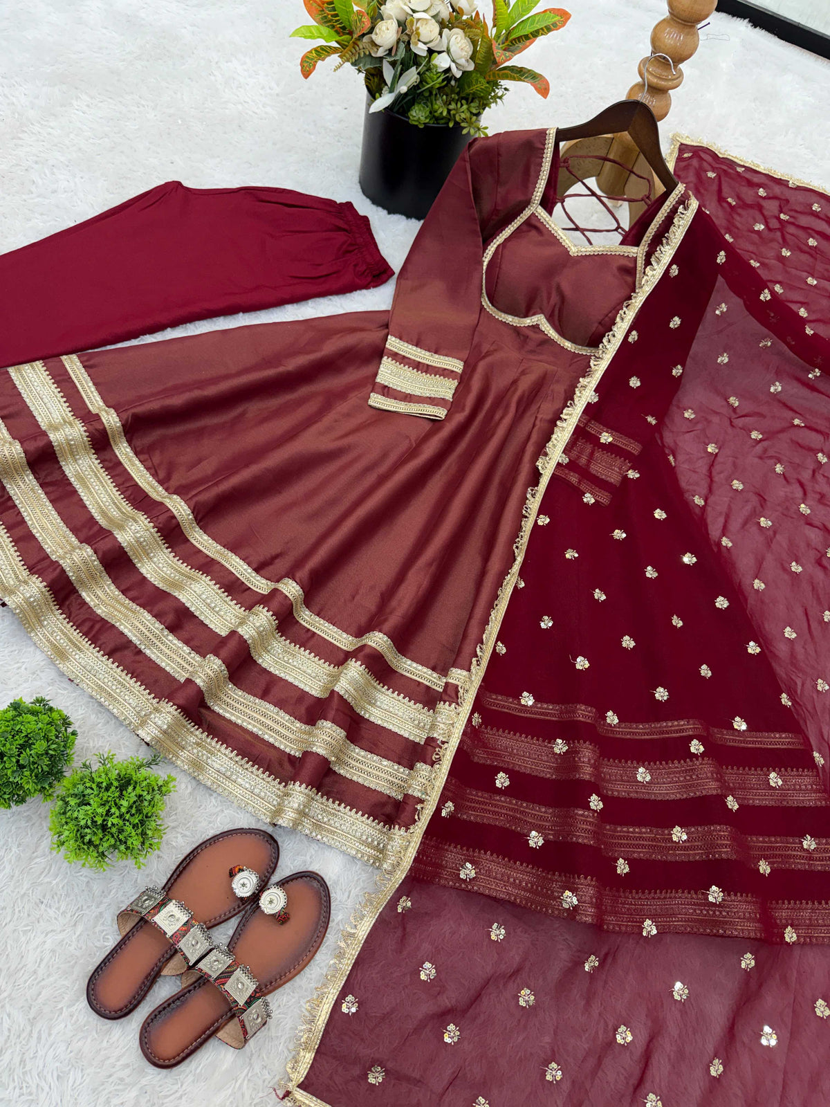 Cotton Anarkali Gown