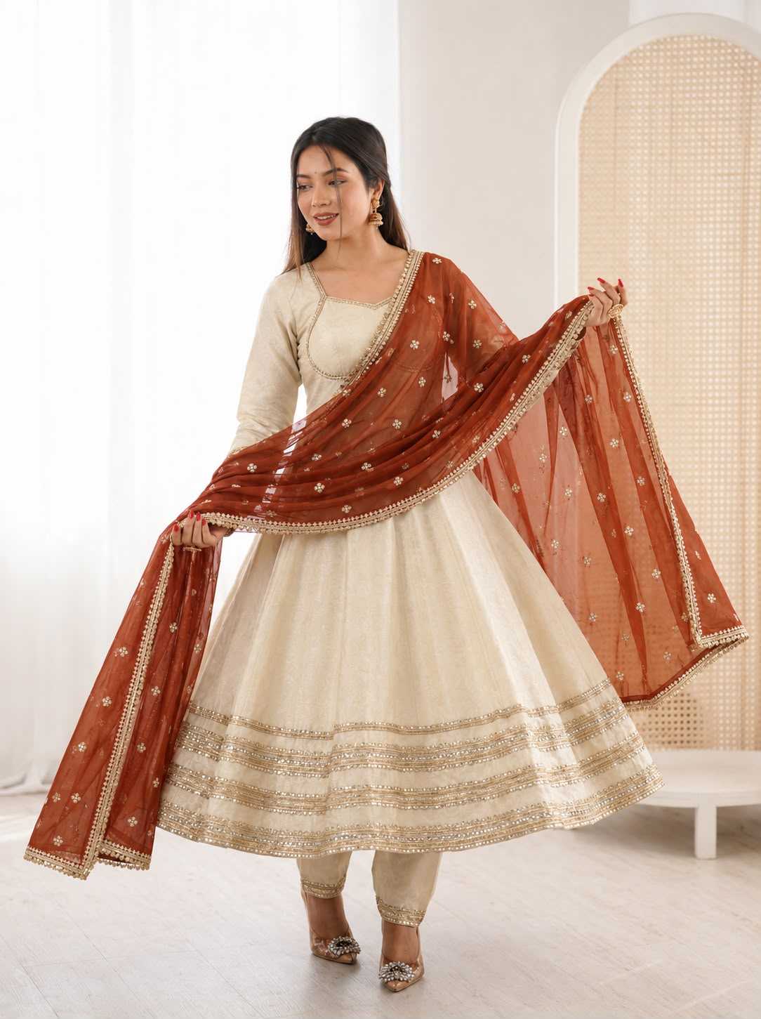 Cotton Anarkali Gown