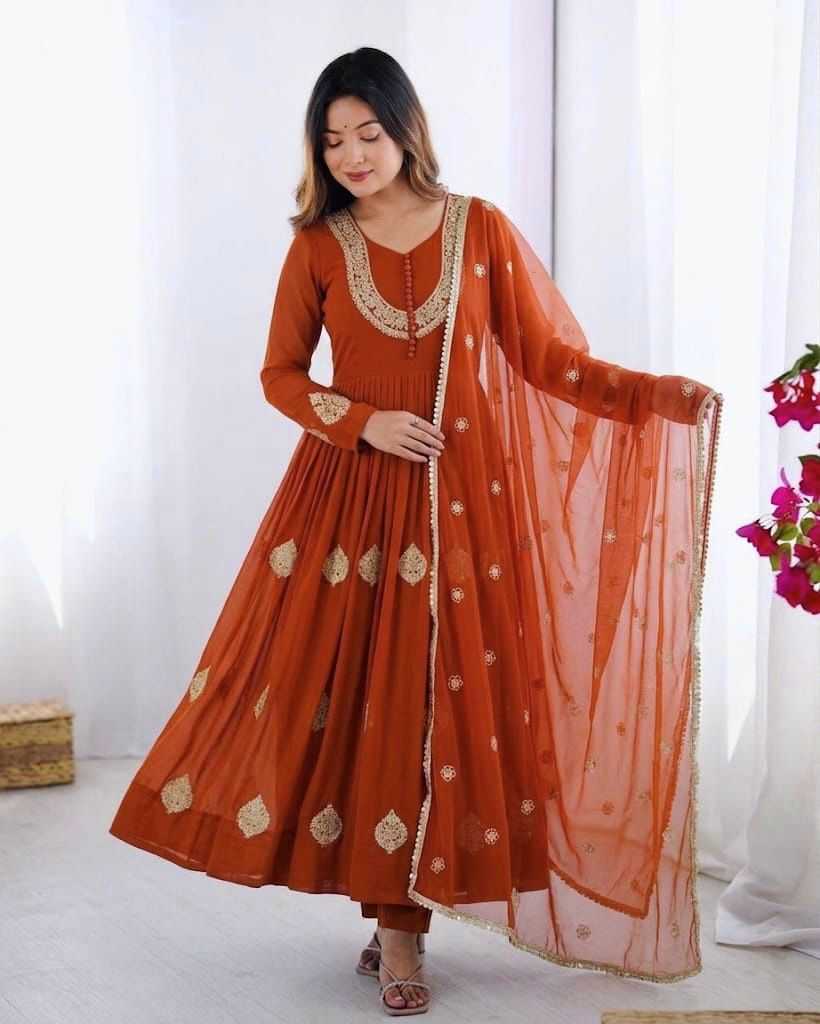Georgette Party Gown