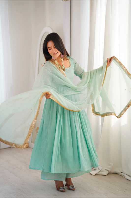 Cotton Anarkali Gown