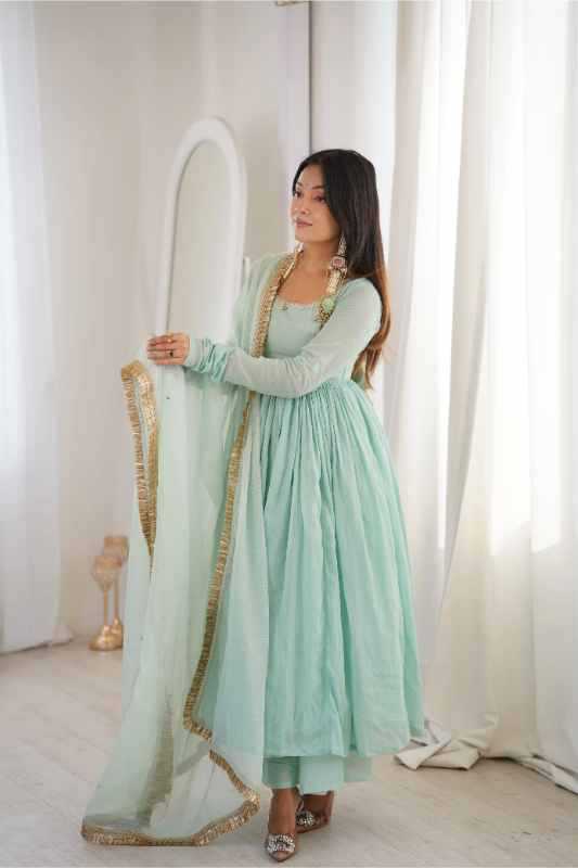 Cotton Anarkali Gown 5020