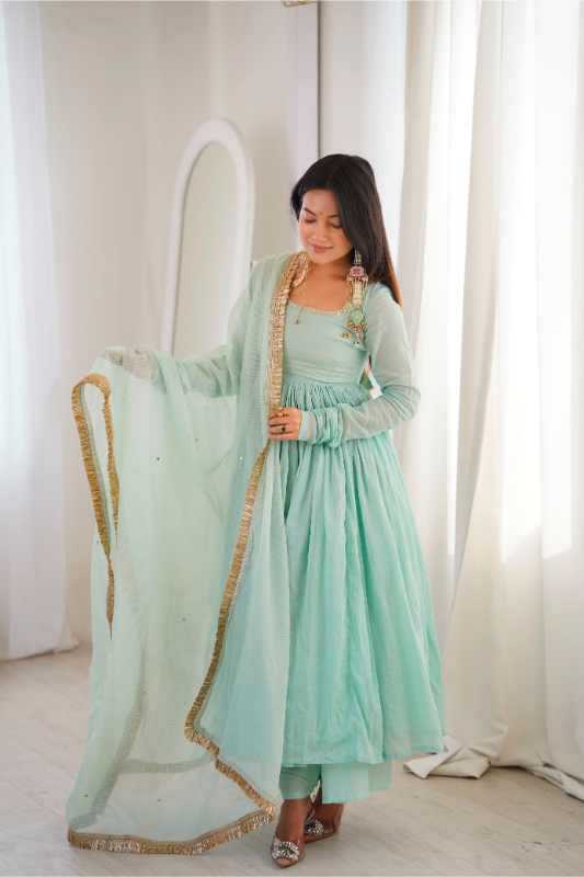 Cotton Anarkali Gown