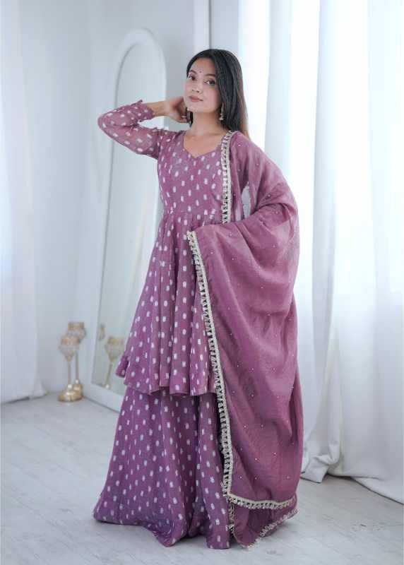 Crunchi Sharara Salwar Suit