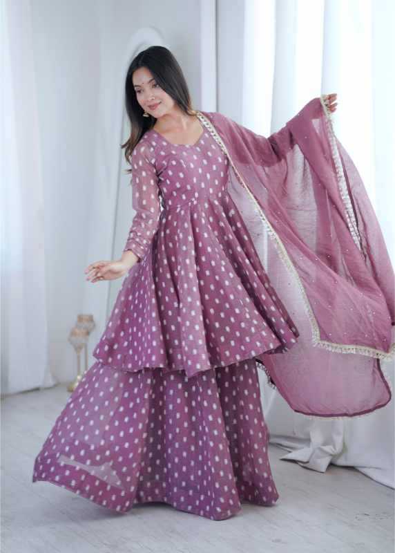 Crunchi Sharara Salwar Suit