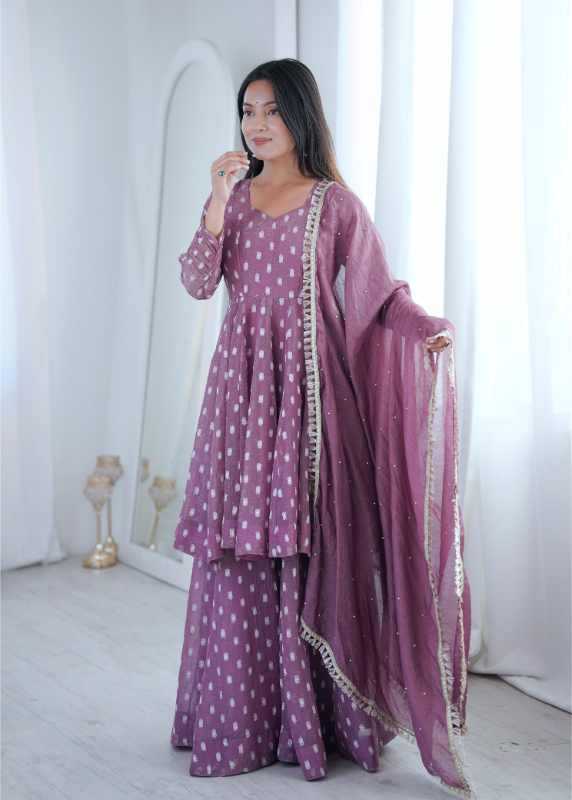 Crunchi Sharara Salwar Suit