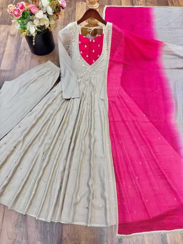 Heavy Roman Silk Embroidery Gown