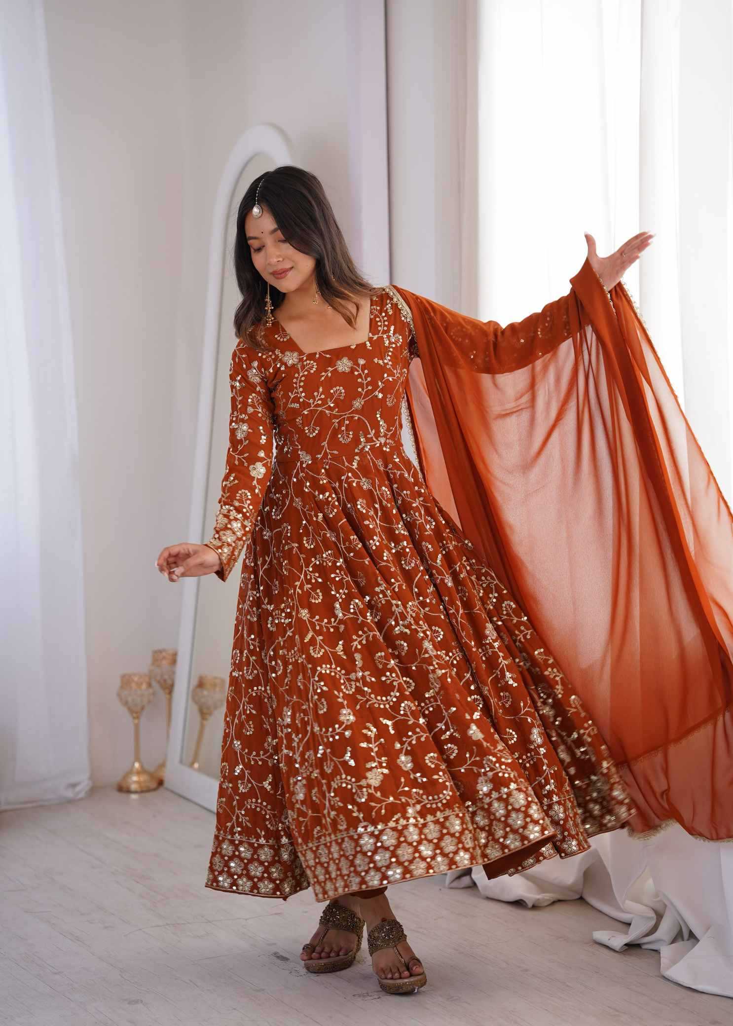 Faux Georgette Suit