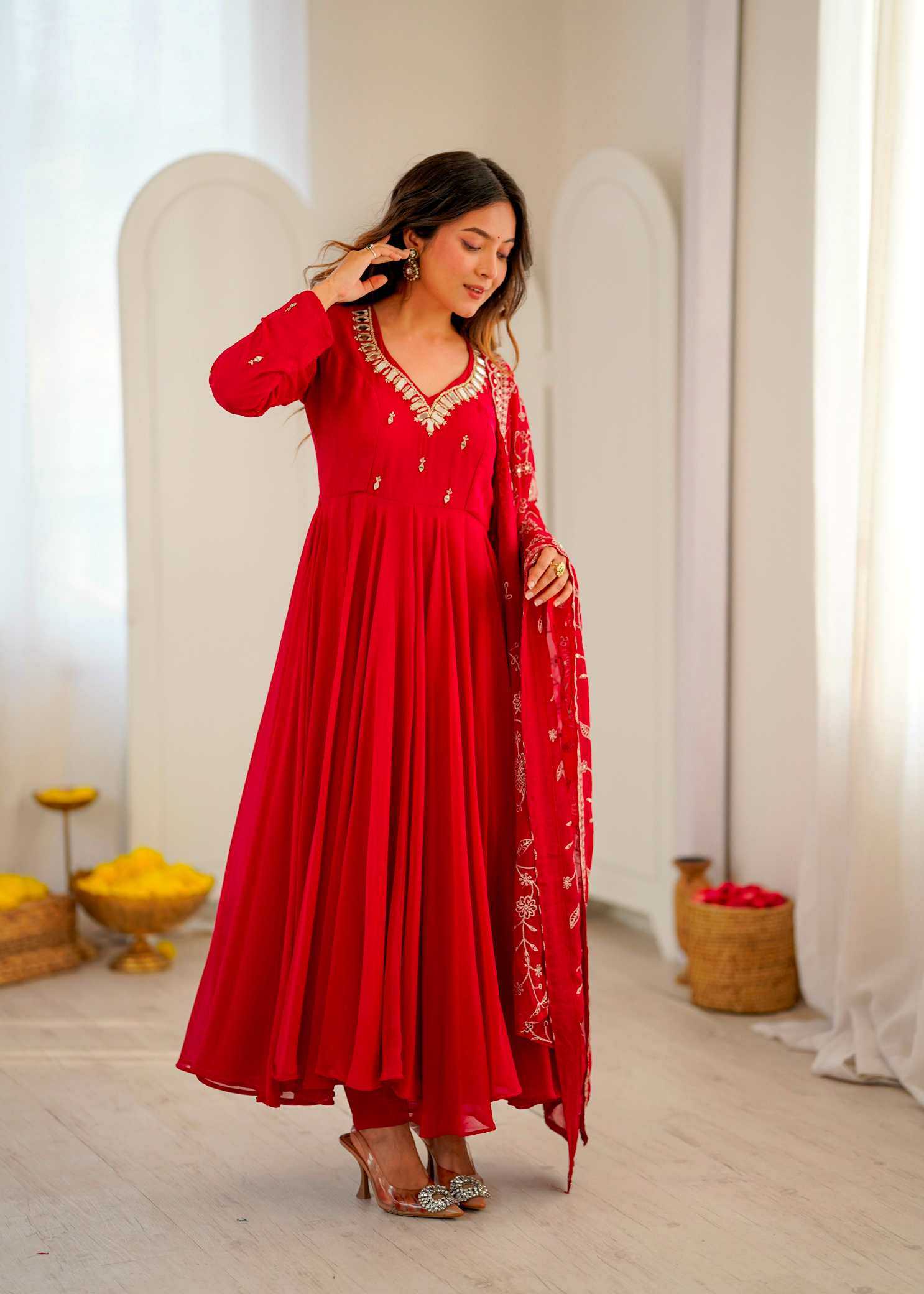 Embroidery Gown