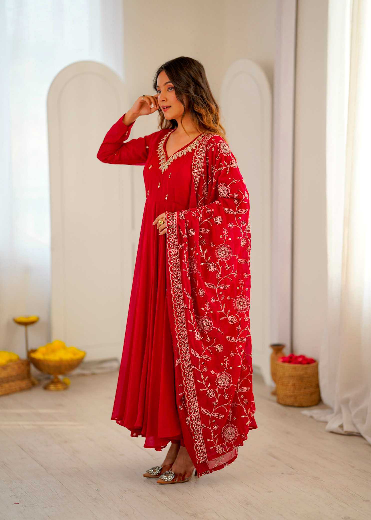 Embroidery Gown
