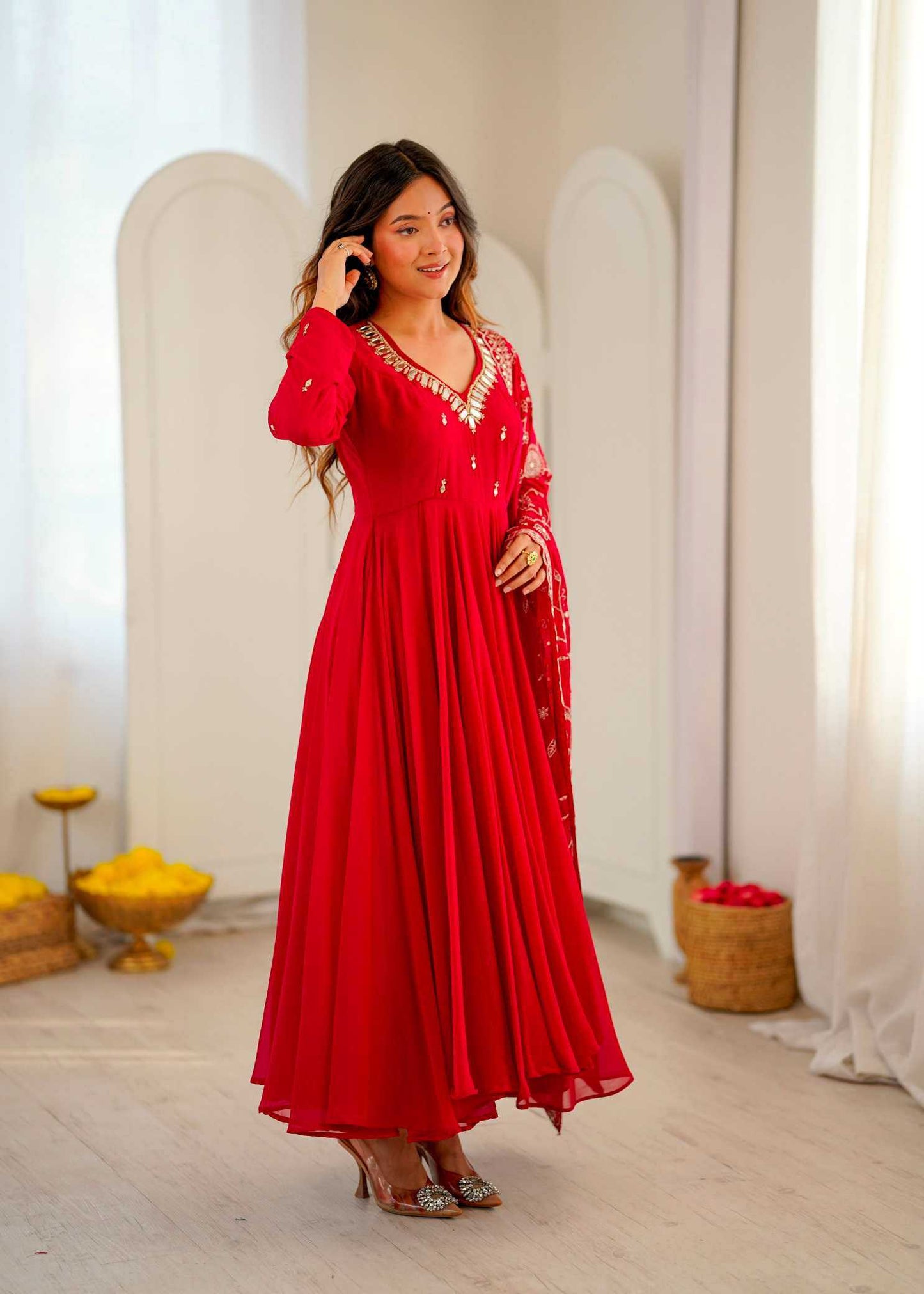 Embroidery Gown
