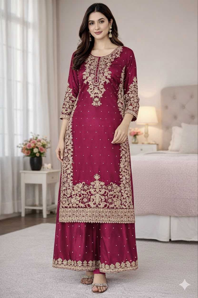 Pure Silk Embroidery Suit