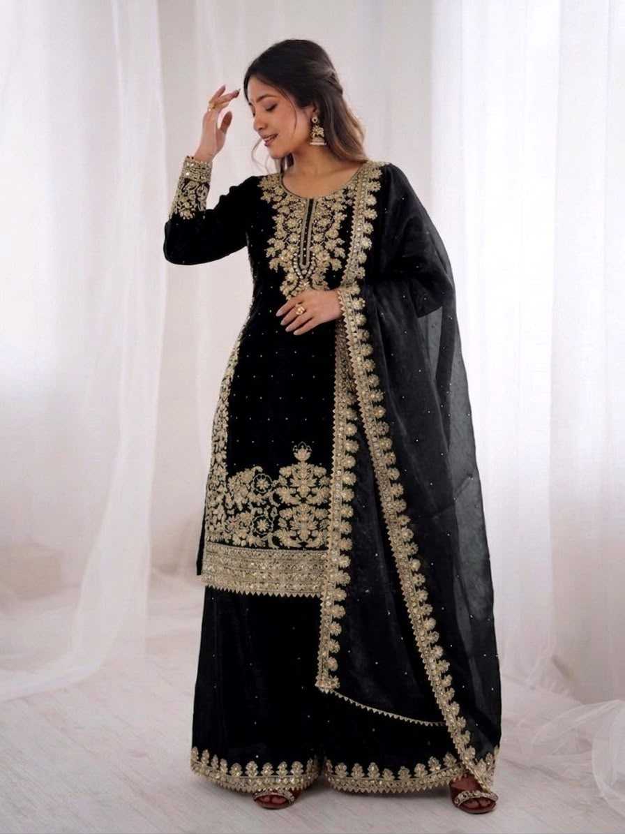 Pure Silk Embroidery Suit