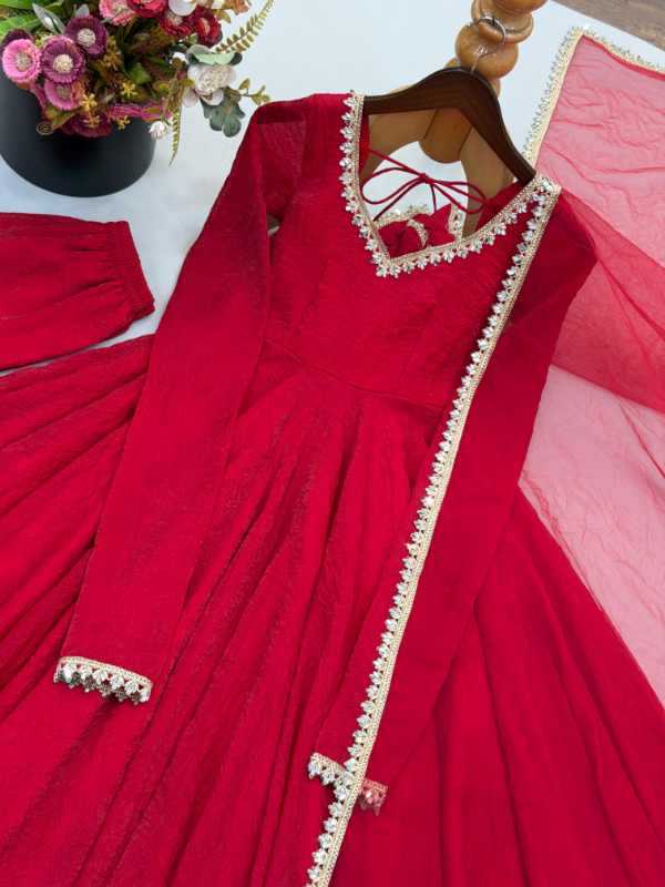 Crush Silk Party Gown