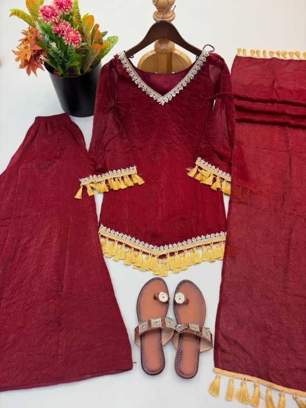 Crush Silk Cotton Suit