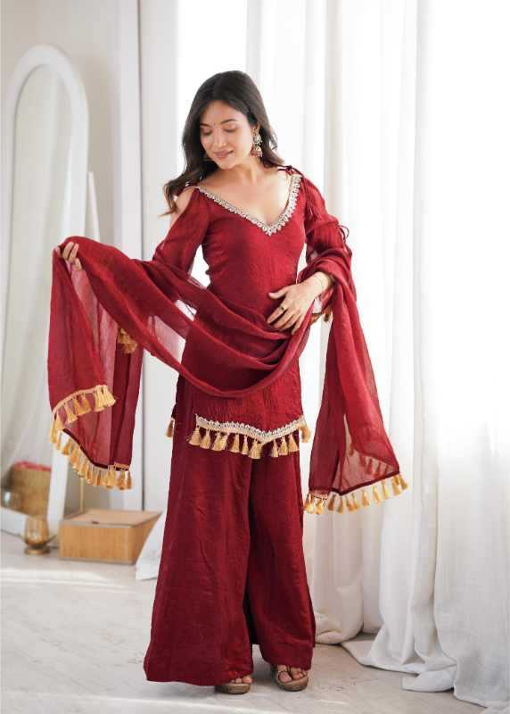 Crush Silk Cotton Suit