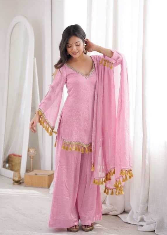 Crush Silk Cotton Suit