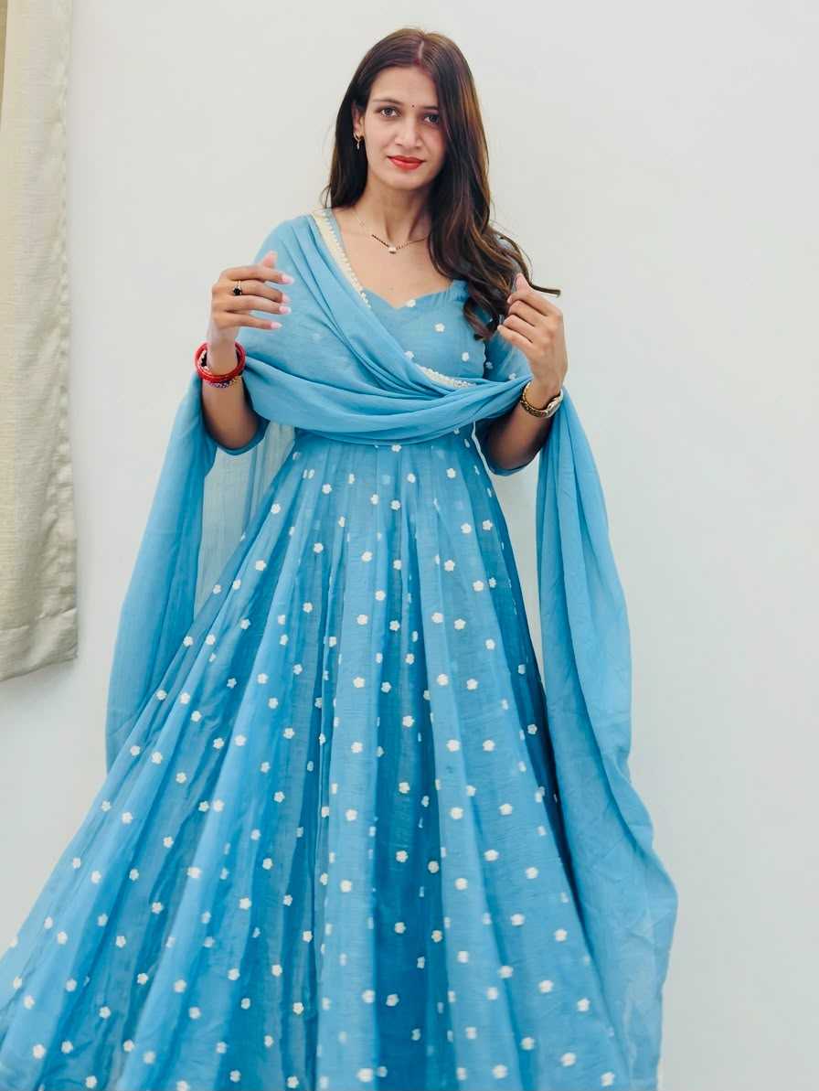 Embroidery Gown